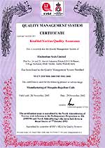 Quality Management System Certificate