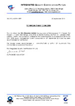 Provisional ISO for SRC & Home Foil